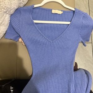 Meshki Bodycon Knitted Midi Dress